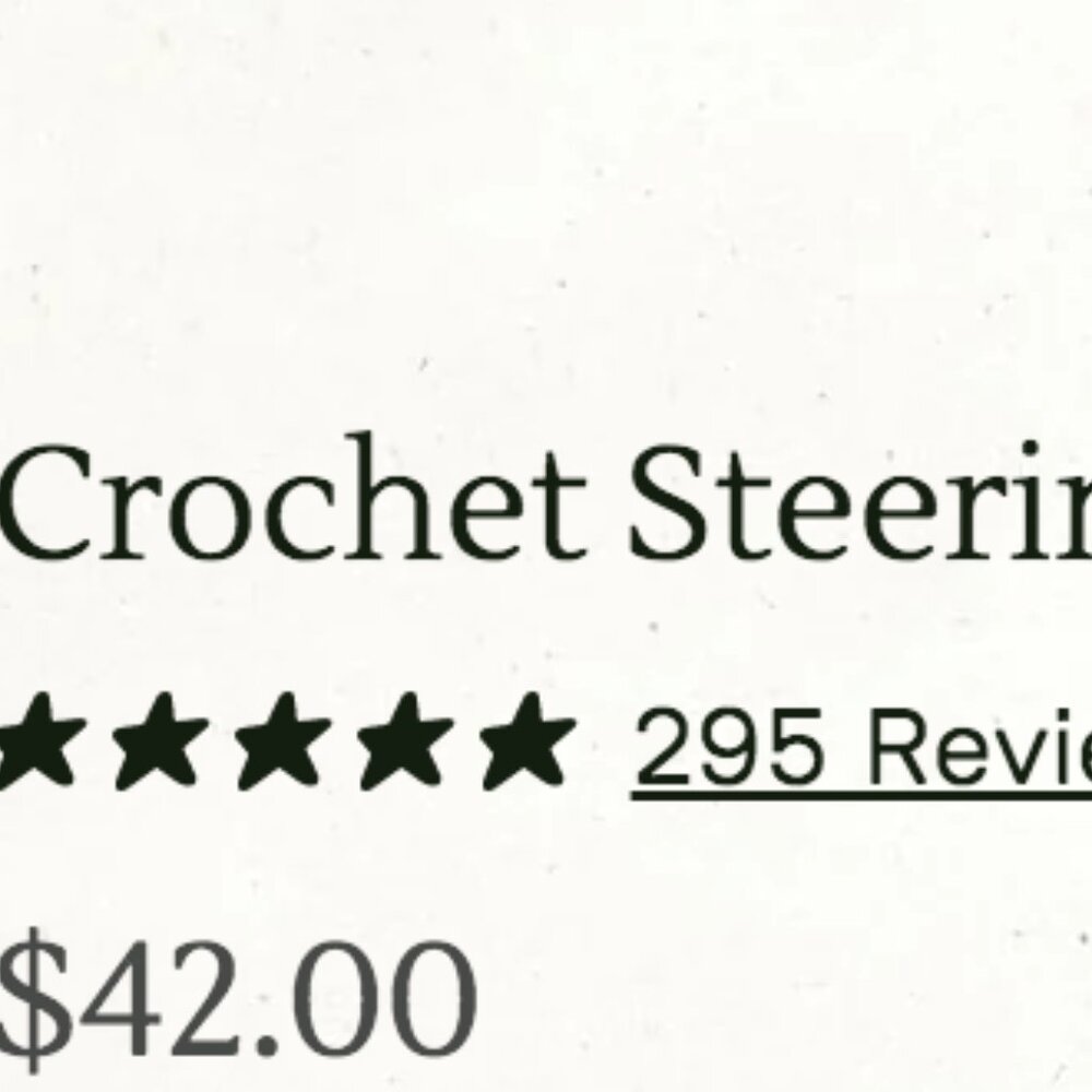 NATURAL LIFE: CROCHET STEERING WHEEL COVER - Picture 4 of 17